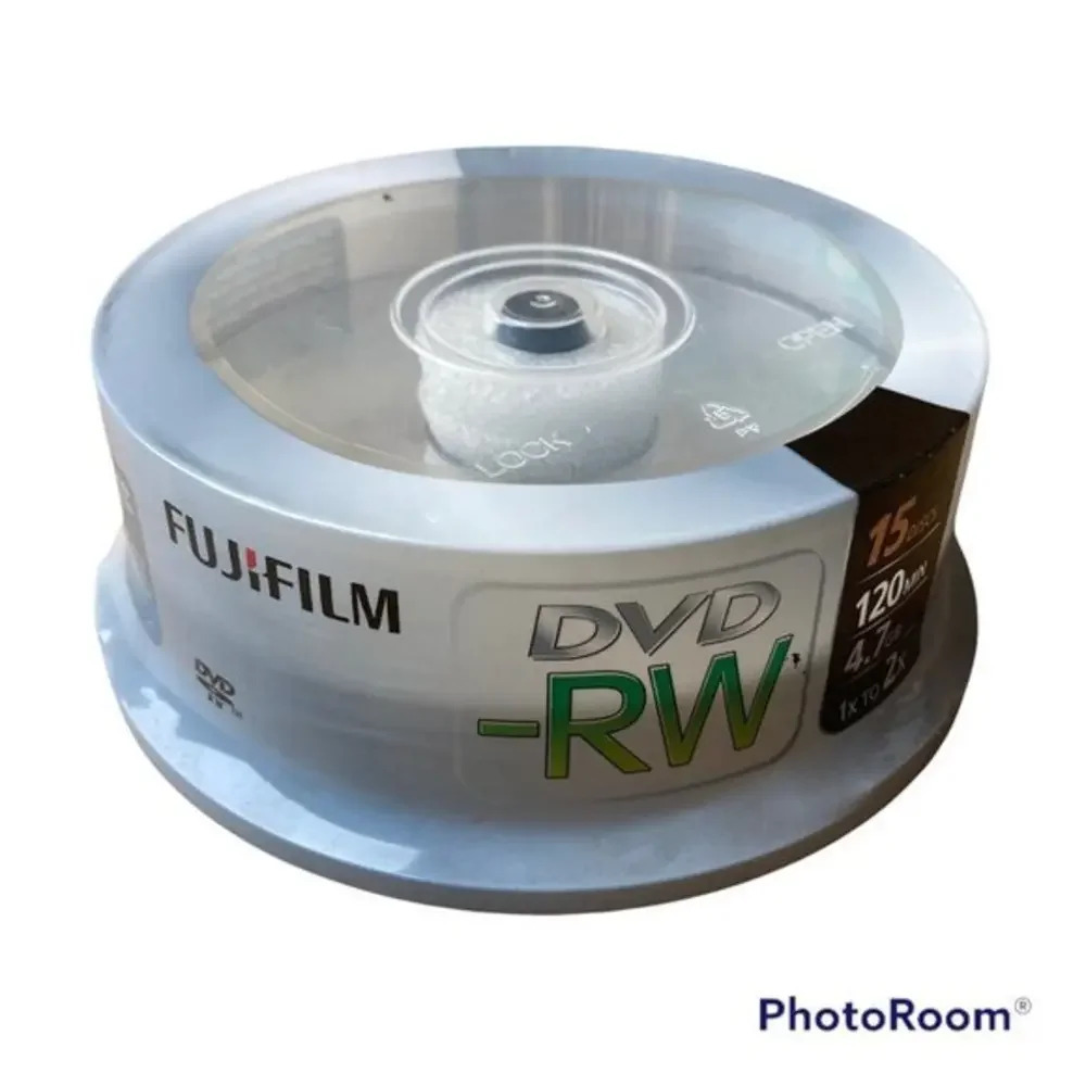 New Sealed Fujifilm DVD-RW 15 Disc Pack 120‎ Min 4.7 GB